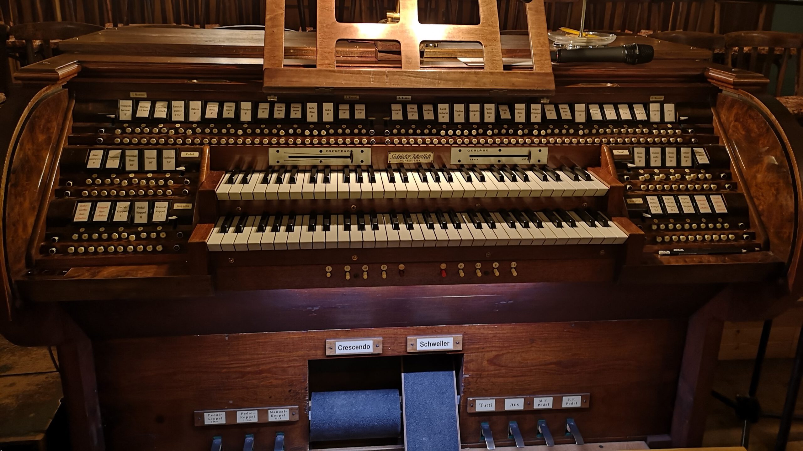 Orgel Spieltisch