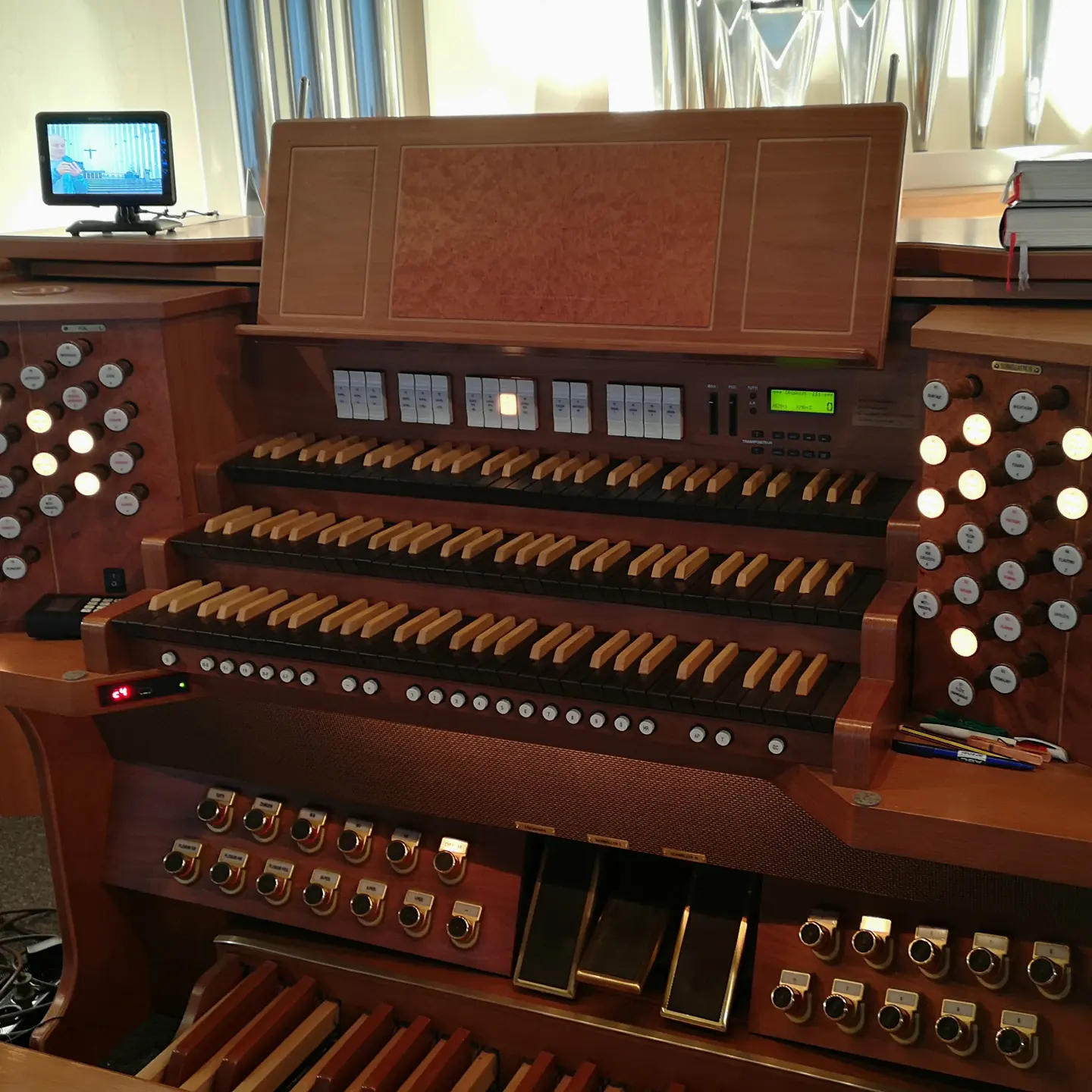 Orgelspieltisch, St. Michael, Wannweil