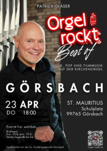 Best of Orgel rockt am 23.04.2026 um 18:00 in St. Mauritius Görsbach